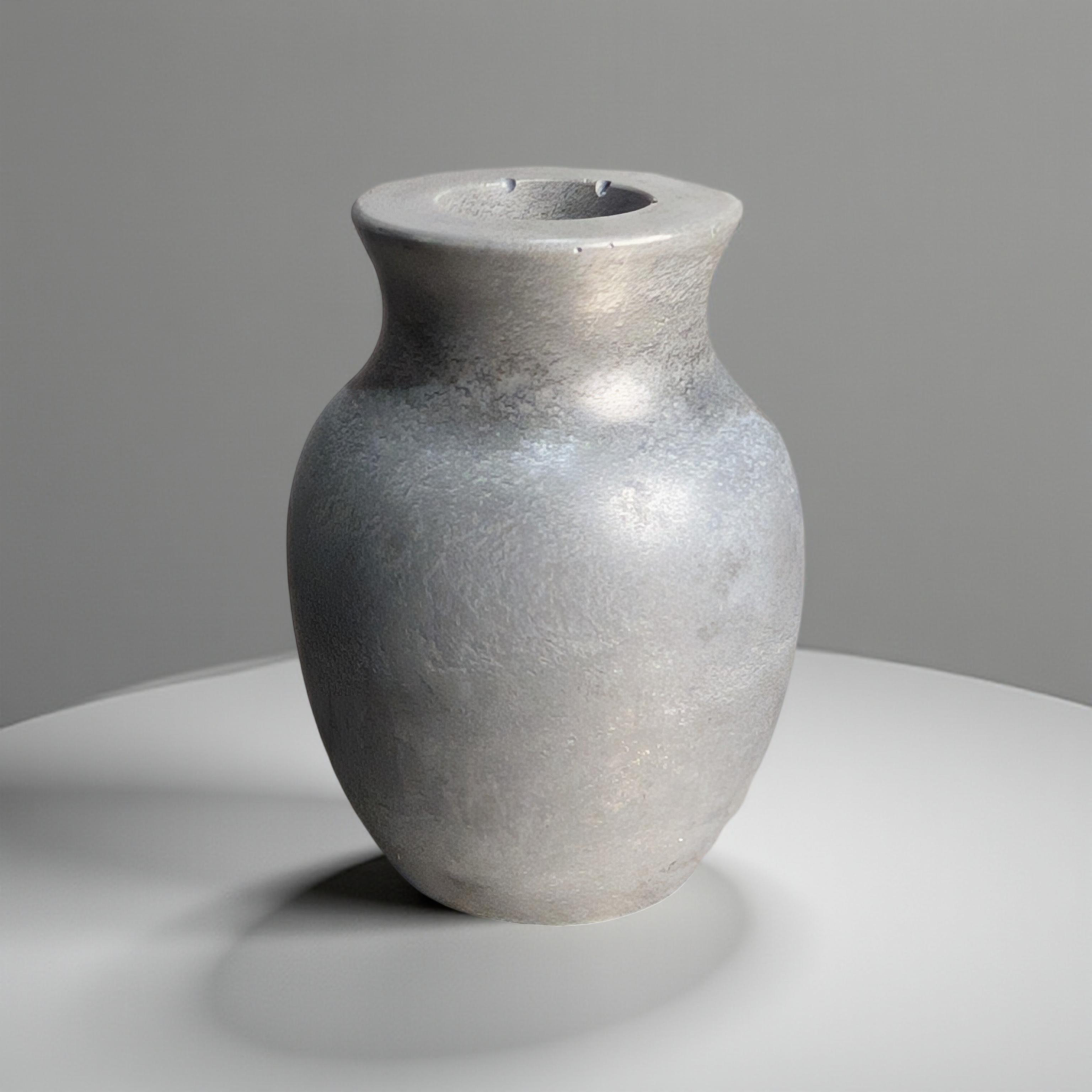 Mini Concrete Vase – Small Modern Bud Vase for Dried Flowers or Tealight Candles, Minimalist Event Table Decor, Bulk Wedding Favor, 3.2" Handmade Cement Vase