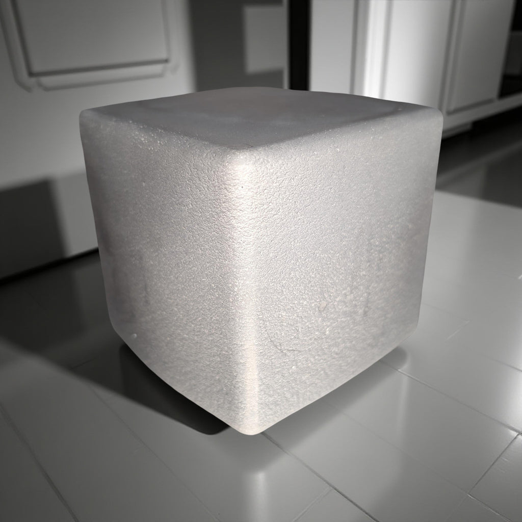 Heavy Minimalist Concrete Door Stop | 5lb Modern Cube Bookend | Industrial Decor | Available in Solid Grey or Two-Tone Terracotta
