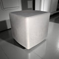 Heavy Minimalist Concrete Door Stop | 5lb Modern Cube Bookend | Industrial Decor | Available in Solid Grey or Two-Tone Terracotta