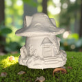 Mini Concrete Mushroom House – Paintable Fairy Garden Decor, DIY Planter Accessory, Shelf or Plant Display, 3.5"x3.7"