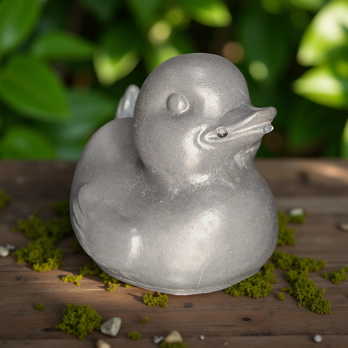 Concrete Duck Decor – Modern Rubber Duck Sculpture in Gray or Natural | Paintable DIY Craft, Baby Shower or Kids Room Decor