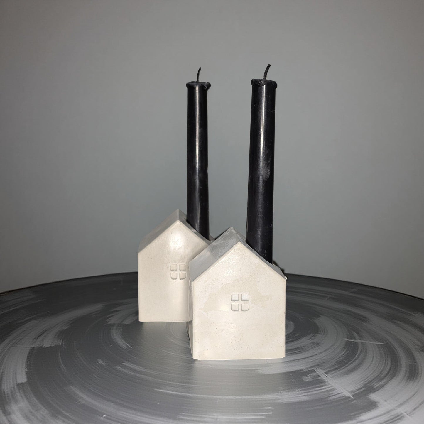 Concrete House Candle Holder & Succulent Planter – Modern Minimalist Decor for Shelf Styling, Nursery, Baby Shower, or Housewarming Gift