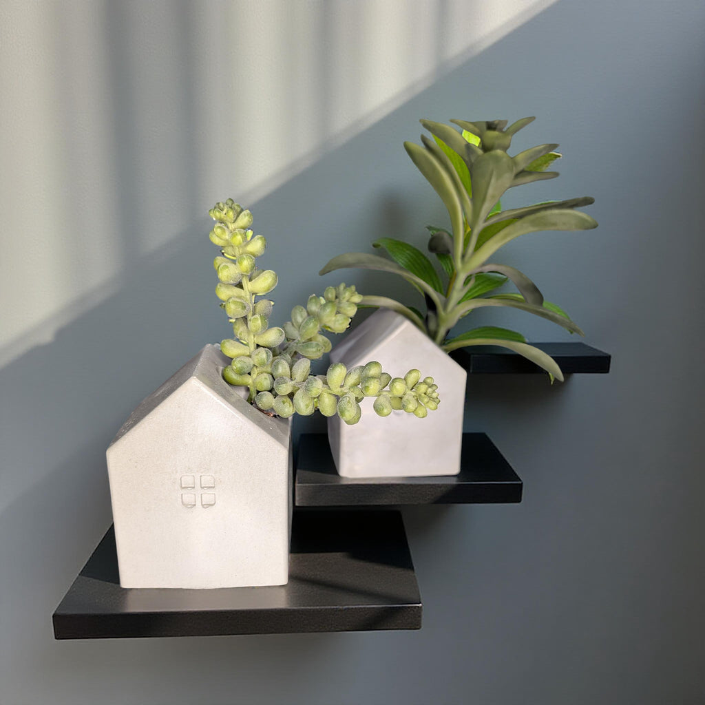 Concrete House Candle Holder & Succulent Planter – Modern Minimalist Decor for Shelf Styling, Nursery, Baby Shower, or Housewarming Gift