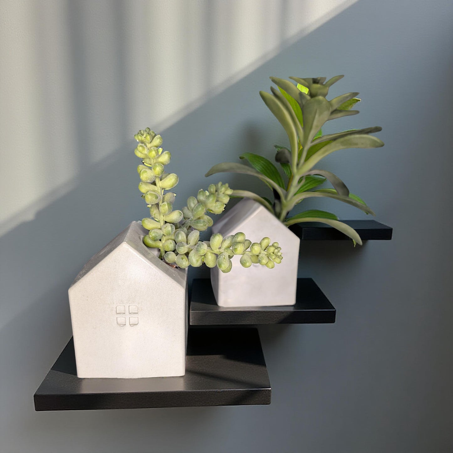 Concrete House Candle Holder & Succulent Planter – Modern Minimalist Decor for Shelf Styling, Nursery, Baby Shower, or Housewarming Gift