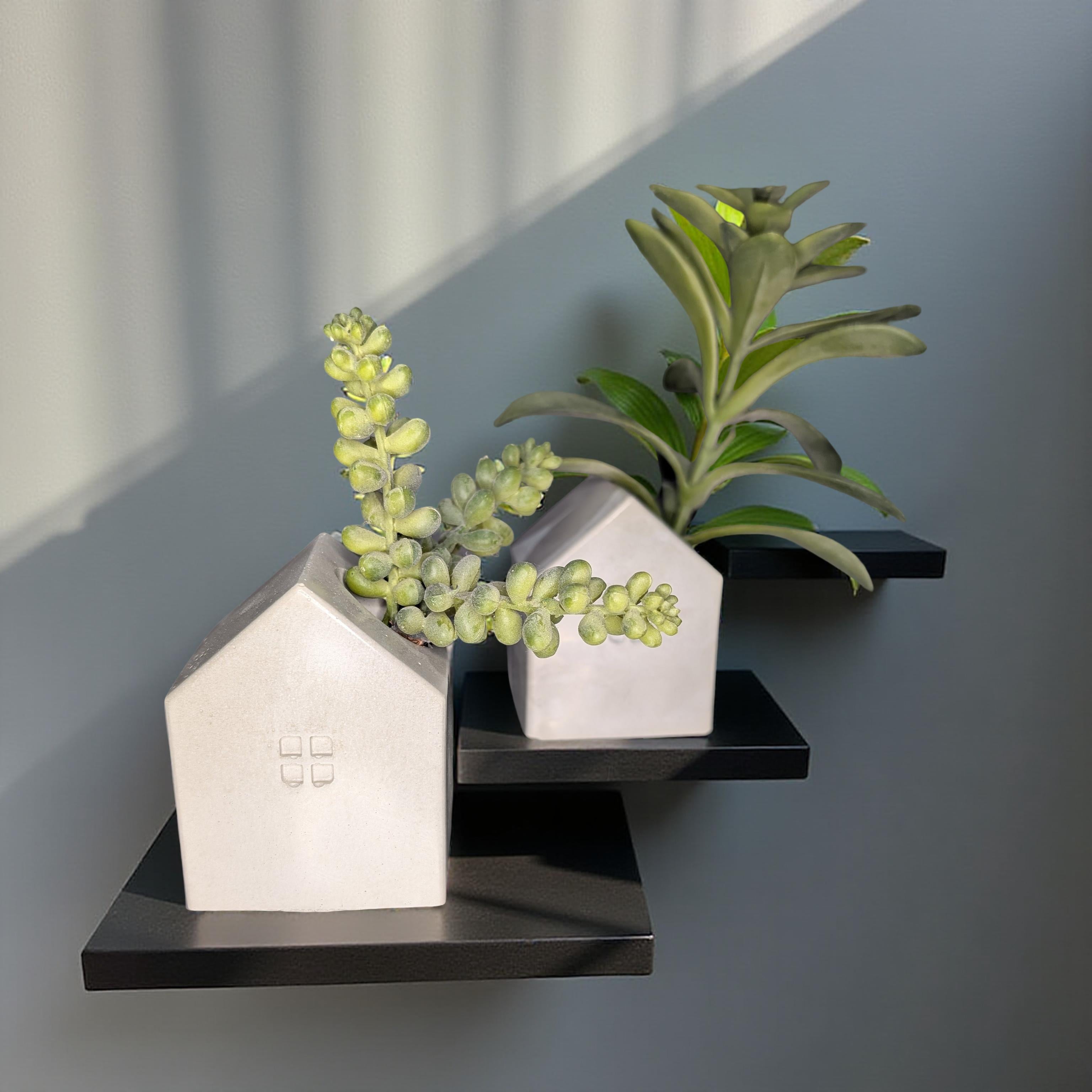 Concrete House Candle Holder & Succulent Planter – Modern Minimalist Decor for Shelf Styling, Nursery, Baby Shower, or Housewarming Gift