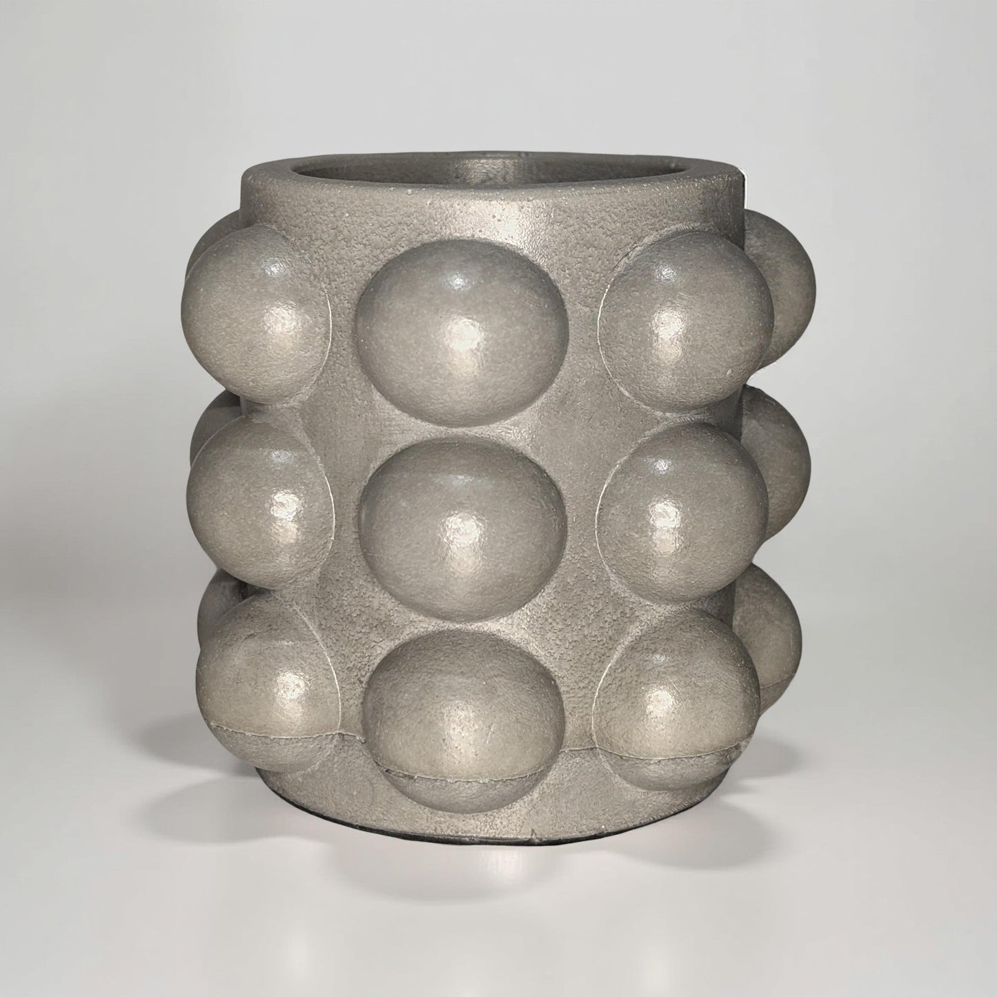 Concrete Bubble Jar – Modern Decorative Storage for Cotton Balls, Cotton Rounds, Pens, and Desk Accessories