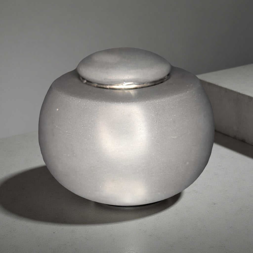 Concrete Tabletop Fire pit – Modern Indoor Outdoor Fire Bowl | Grey or Natural Concrete with Optional Snuffer & Stainless Steel Cup