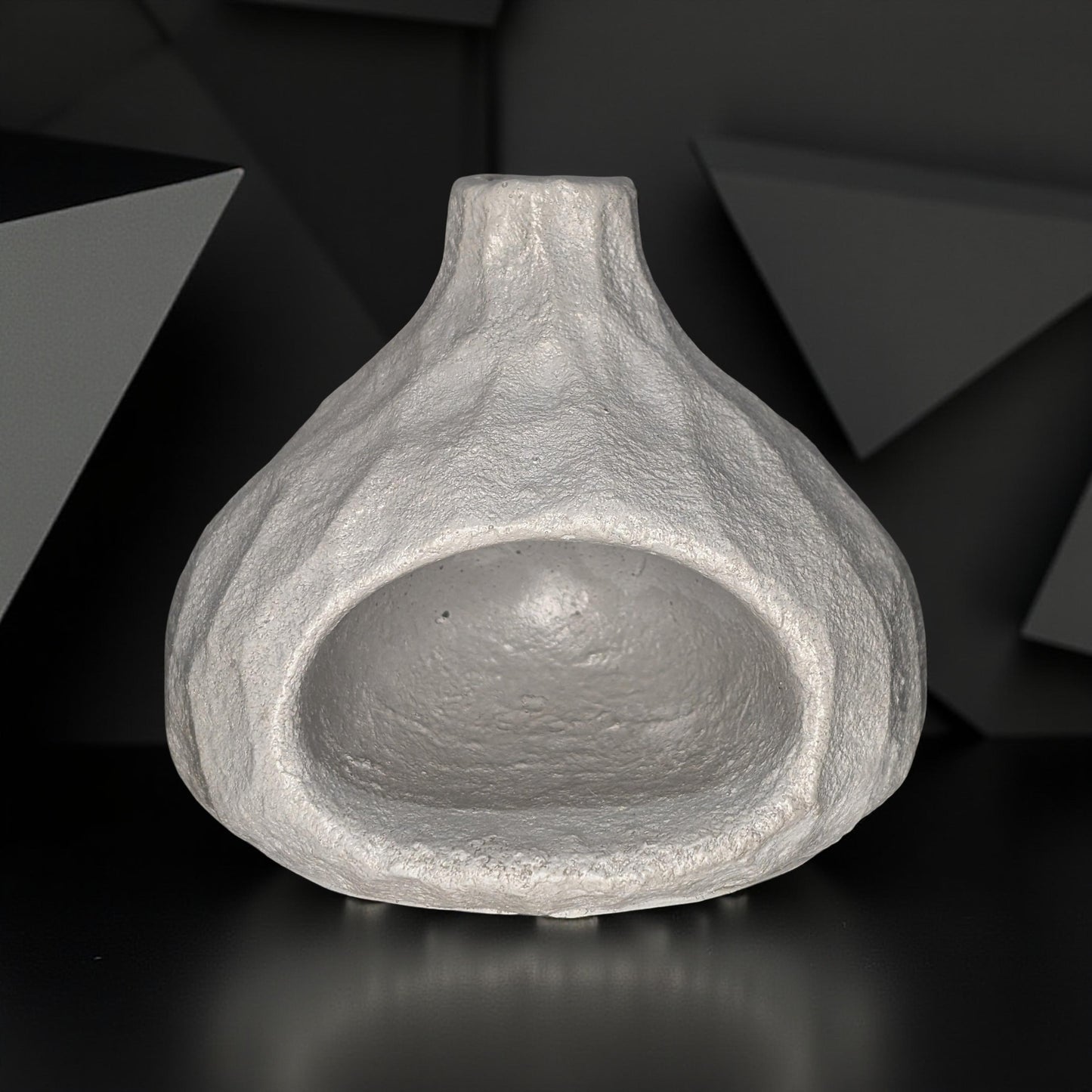 Handmade Concrete Incense Burner Stove | Minimalist Modern Home Decor | Rustic Organic Incense Holder | 4.9” Wide x 4.3” Tall