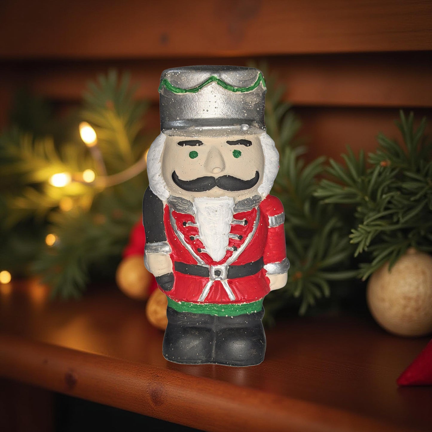 Handmade Concrete Nutcracker Figurines | Paintable or Hand-Painted Christmas Decor | Modern Holiday Shelf Accent | Unique Nutcracker Gift