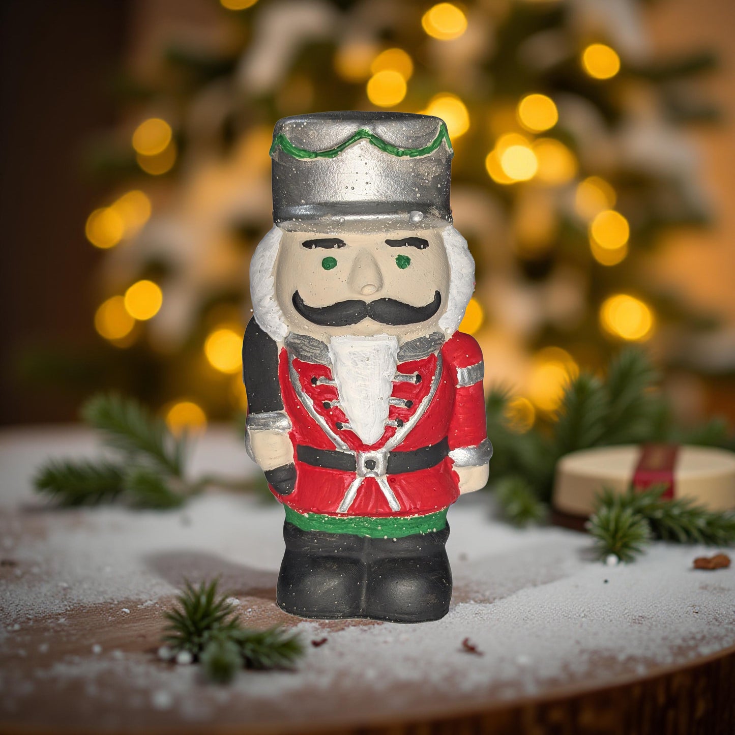Handmade Concrete Nutcracker Figurines | Paintable or Hand-Painted Christmas Decor | Modern Holiday Shelf Accent | Unique Nutcracker Gift