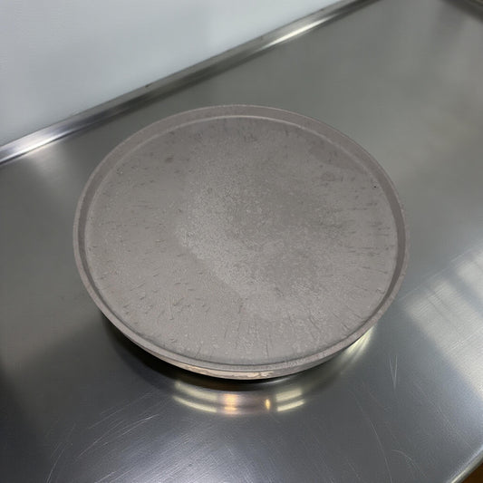 Large 12-Inch Gray Concrete Tray | Modern Minimalist Round Concrete Platter | Handmade Decorative Centerpiece | Concrete Serving Tray for Home Décor