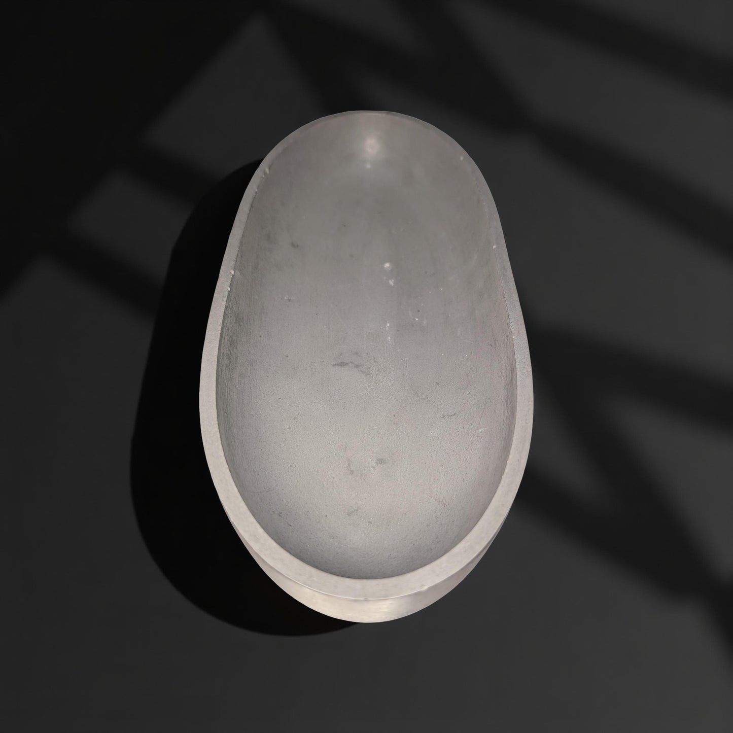 Handmade Oval Concrete Bowl Candle – 3 Wick Soy Candle or Decorative Vessel