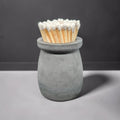 Minimalist Concrete Match Striker Jar including Matches | Modern Candle Accessory | Unique Birthday or New Home Gift | Housewarming Gifts