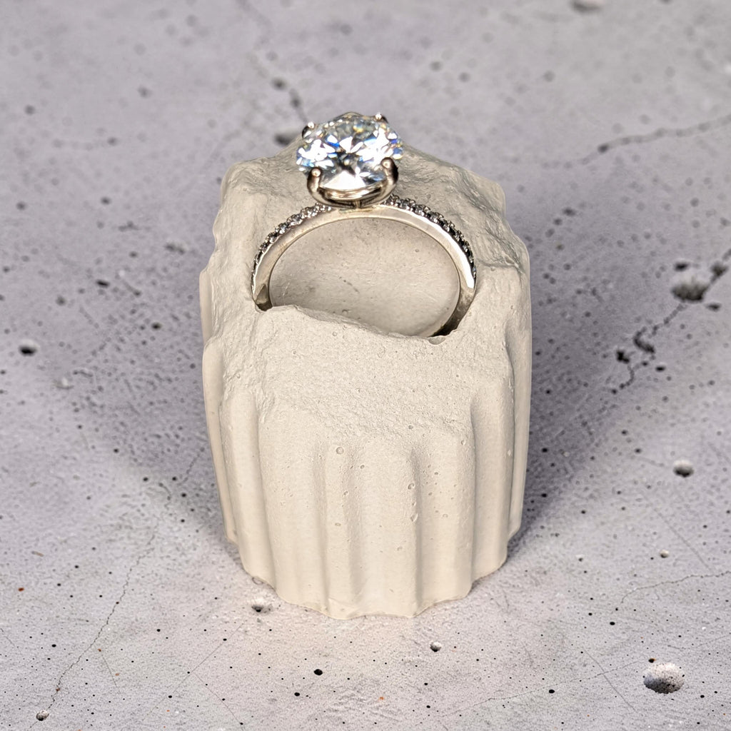 Concrete Column Ring Holder • Roman Pillar Jewelry Display • Ancient Greece Styling Flat Lay Prop for Wedding Photography • Minimalist Ring Stand