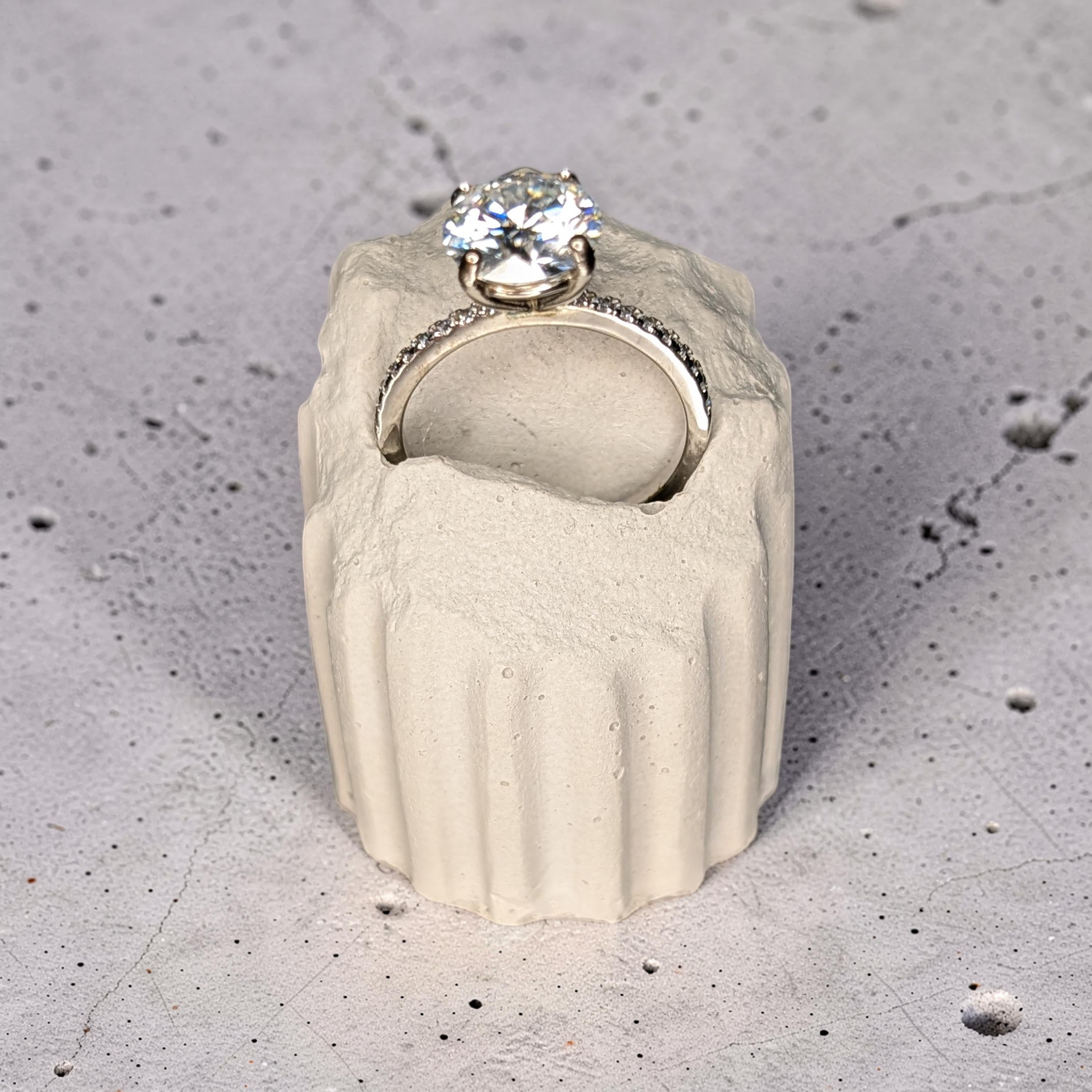 Concrete Column Ring Holder • Roman Pillar Jewelry Display • Ancient Greece Styling Flat Lay Prop for Wedding Photography • Minimalist Ring Stand