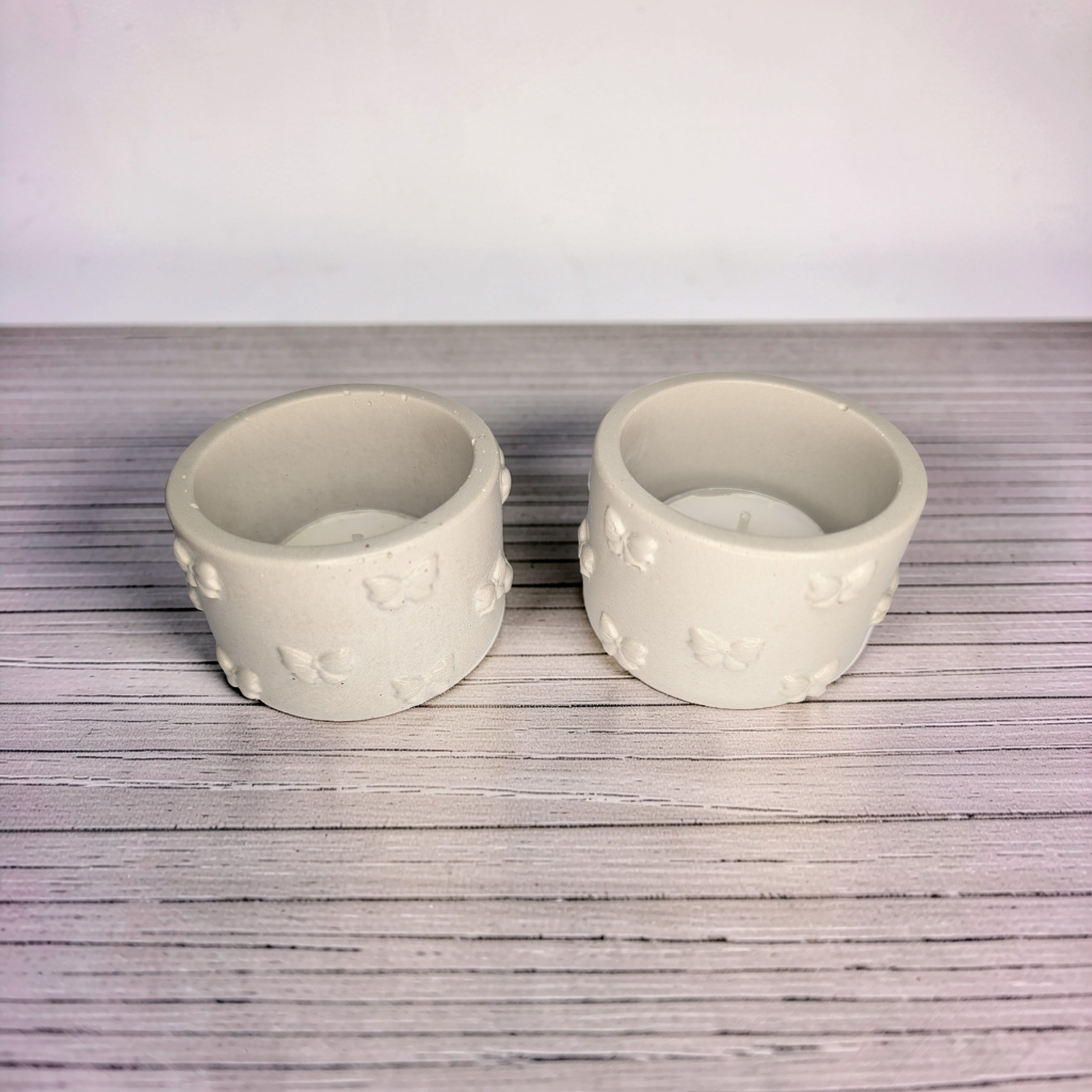 Concrete Bow Candle Holder, Cute Coquette Mini Planter, Aesthetic Tea Light Votive Holder, Small Desk Organizer & Catchall Dish, Ribbon Decor