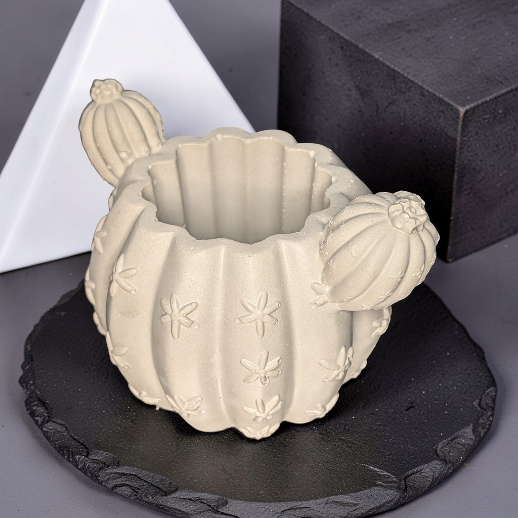Concrete Cactus Planter, Saguaro Succulent Pot, Cute Desert Decor Jar, Mini Boho Cement Catchall, Pen Holder, Southwest Home Decor, Plant Lover Gift