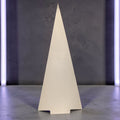 Modern Concrete Christmas Tree Decor, 9" Minimalist Neutral Holiday Tree Figurine, Brutalist Winter Mantel & Shelf Decor, Industrial Xmas Gift