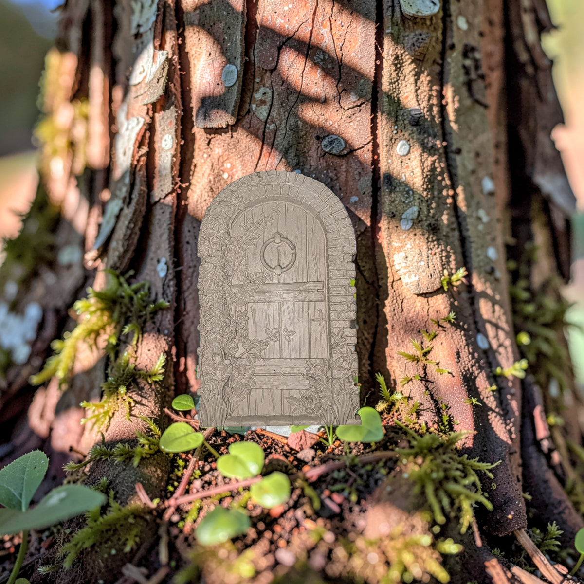 Concrete Fairy House Door, Paint Your Own Baseboard Elf Door, Gothic & Brick Arch Miniature Garden Decor, Whimsical DIY Craft Blanks