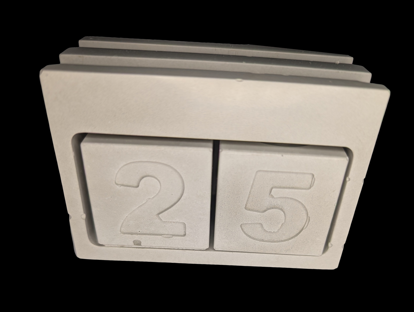 Handmade Concrete Christmas Countdown | Modern Advent Calendar | Paintable Holiday Decor | Minimalist Christmas Tree Block Set